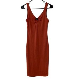 NWT Absolutely Love It!! Rust Orange Bodycon Dress
